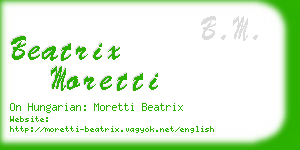 beatrix moretti business card